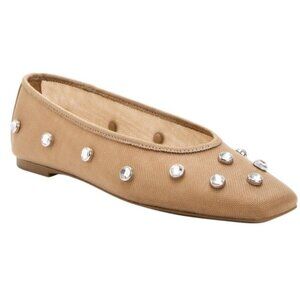 Katy Perry Evie Highrise Crystal Flats - Dark Blush